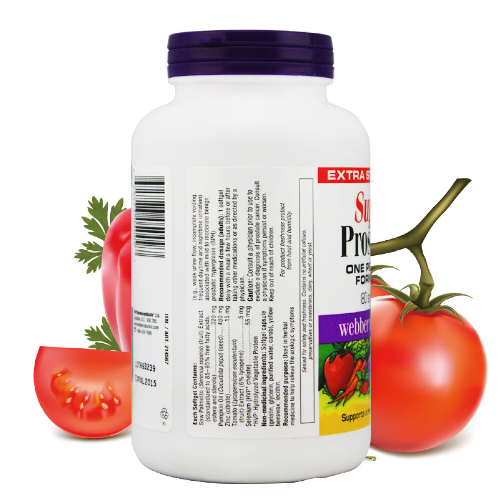 番茄红素webber伟博番茄红素软胶囊前咧腺宝加拿大直邮原装进口男士备孕180粒1瓶