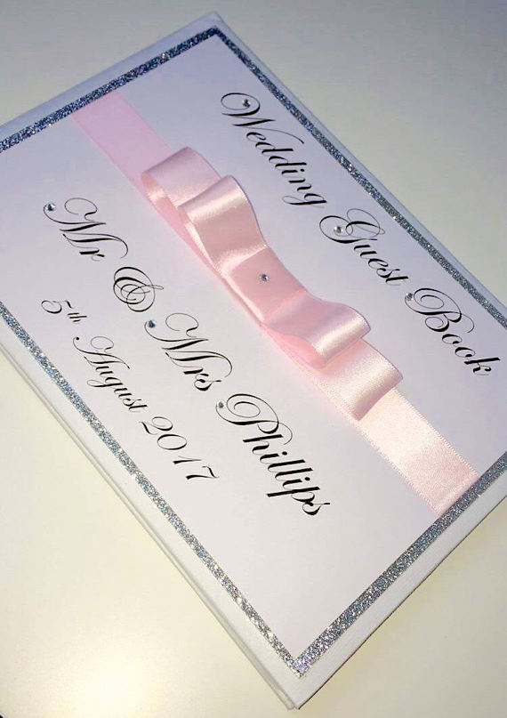 madeandpersonalisedglitterguestbook,customweddingkeepsakegift