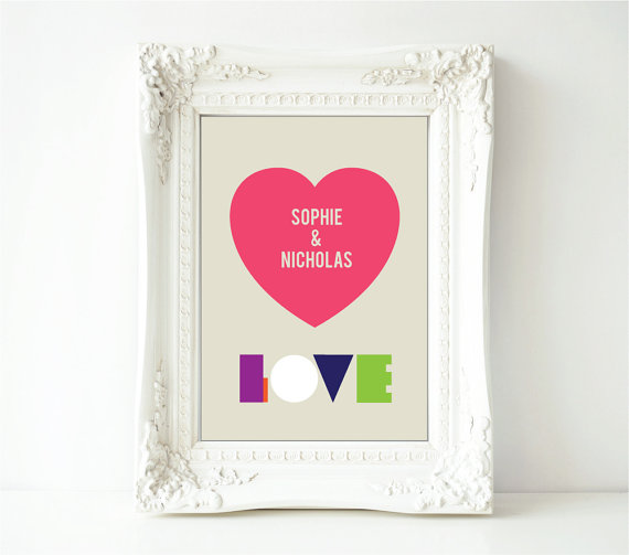 modernlovepersonalisednamesweddinggift,valentines