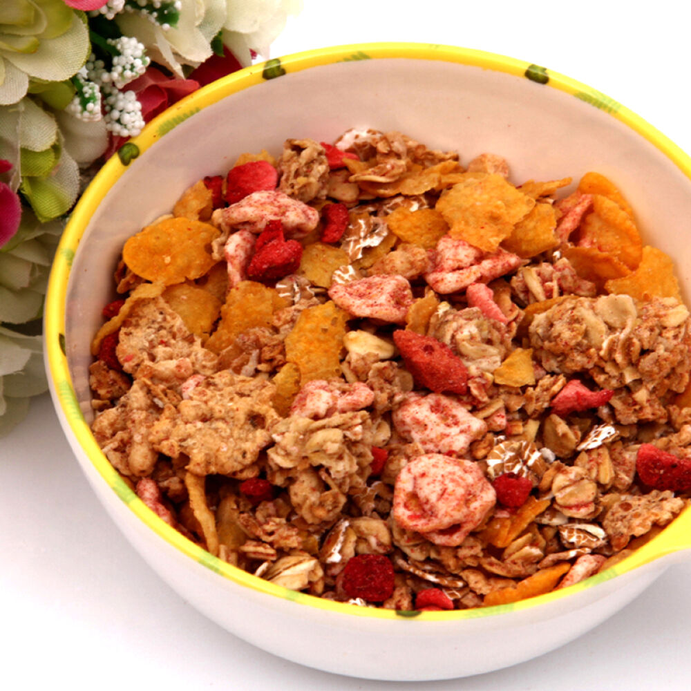 瑞典ICA水果燕麦片营养早餐即食免煮4包组合草莓酸奶水果坚果蓝莓