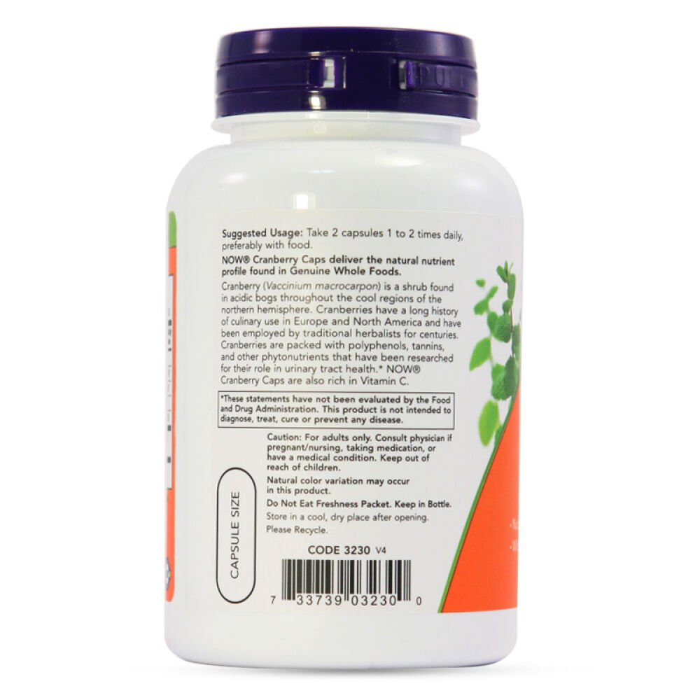 美国直邮NowFoods诺奥蔓越莓胶囊100粒