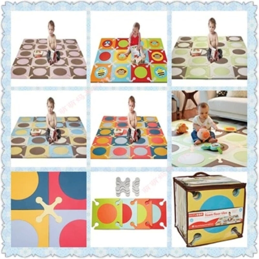 美国SkipHop婴儿环保爬行垫\游戏垫不含BPA多种图案可选动物款12片