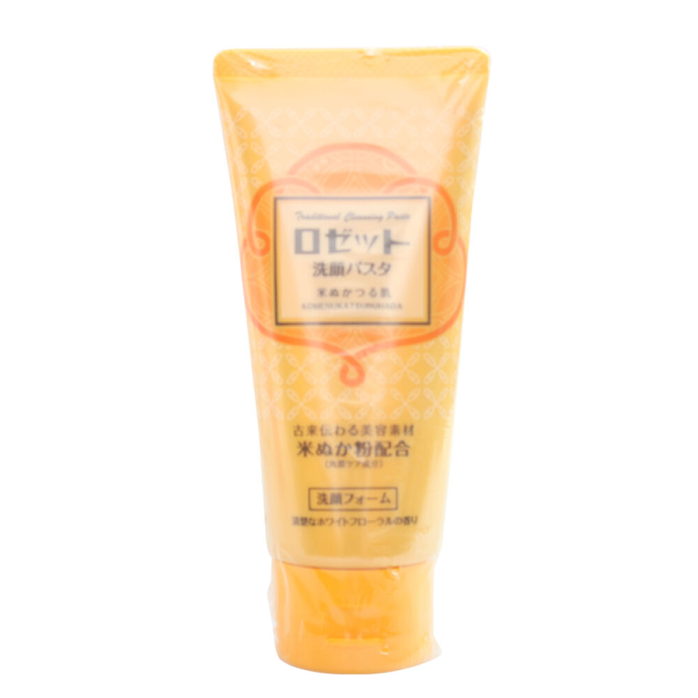 Rosette磨砂颗粒去角质大米保湿洗面奶洁面乳120克