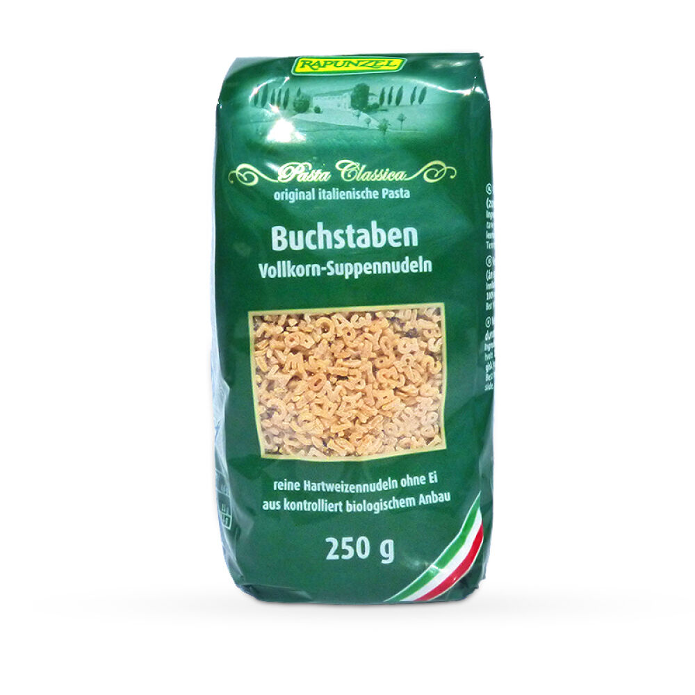 德国长发公主Rapunzel有机宝宝面条全谷物婴儿字母面宝宝面条(7个月以上)250g