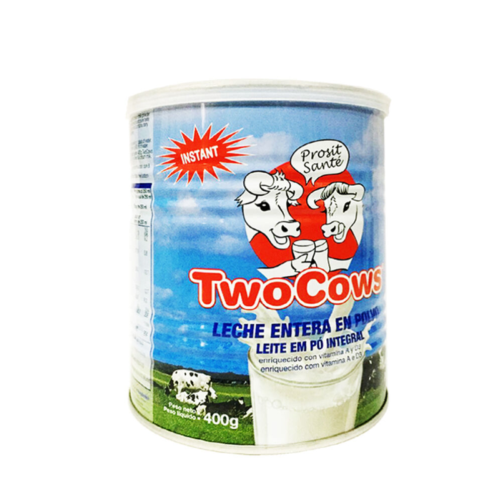 保税区发荷兰双牛twocows高钙全脂孕妇老人成年人学生奶粉400g适合三岁以上