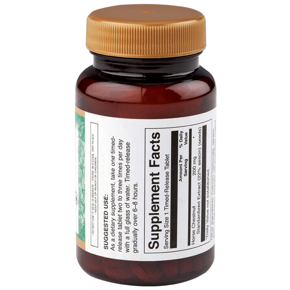 Swanson斯旺森七叶树马栗静脉曲张精华缓释片消水肿瘦腿美腿200mg*120片