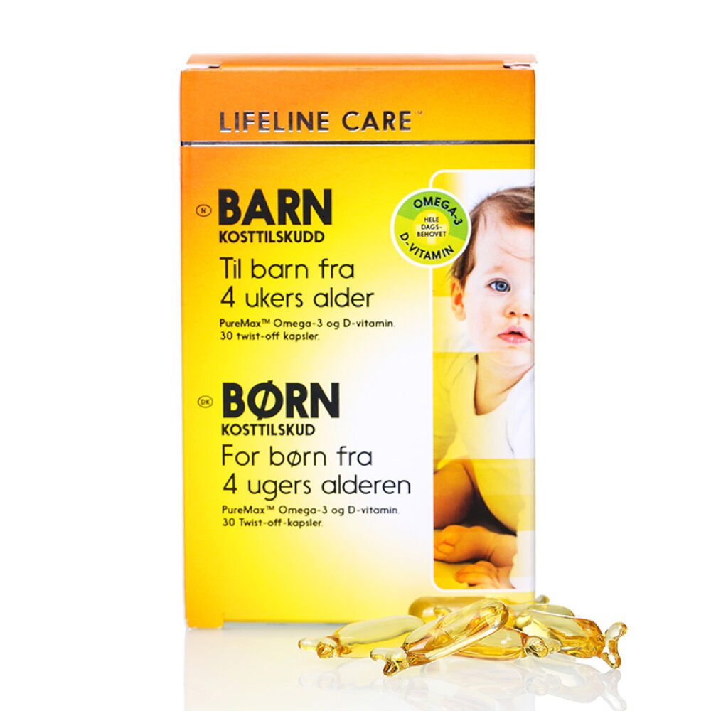 挪威原装进口lifelineCare挪威小鱼婴幼儿新生儿宝宝深海鱼油LLC婴儿鱼油3段