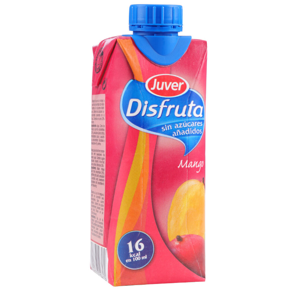 自营西班牙原装进口真维JUVER天然芒果汁3盒*330ml