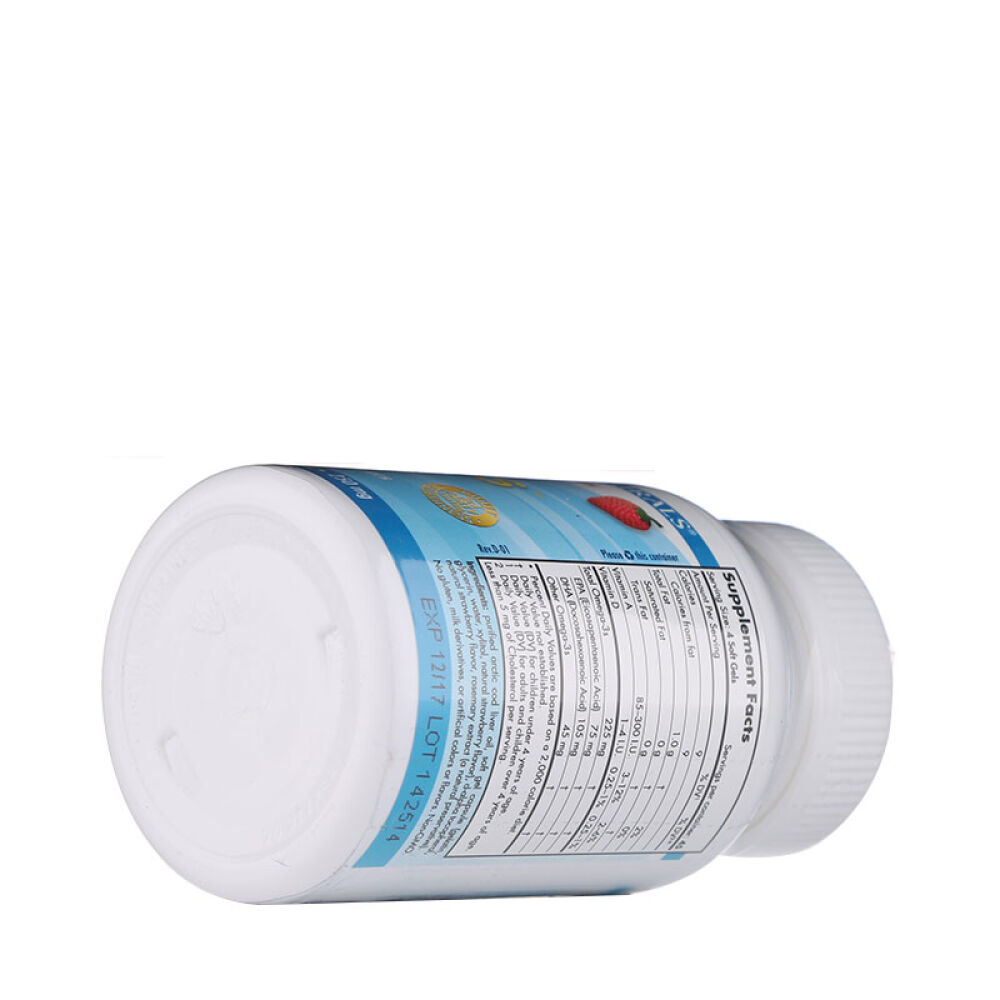 全球购挪威小鱼nordicnaturals儿童DHA鳕鱼鱼油软胶囊180