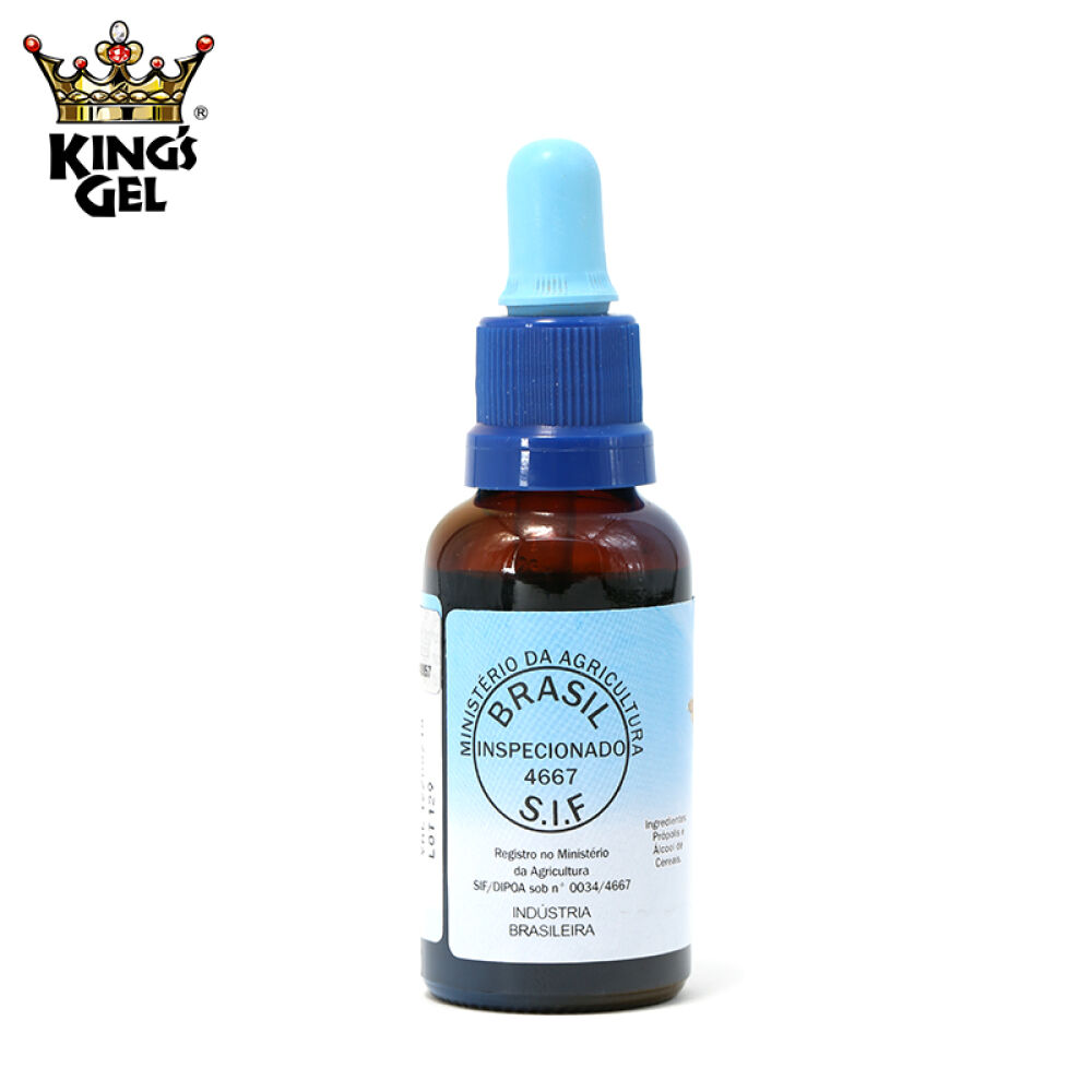 全球购KingsGel皇冠巴西绿蜂胶滴液30ml调节血糖防三高增强免疫力原装进口海宝蓝滴液6瓶(两个疗程)