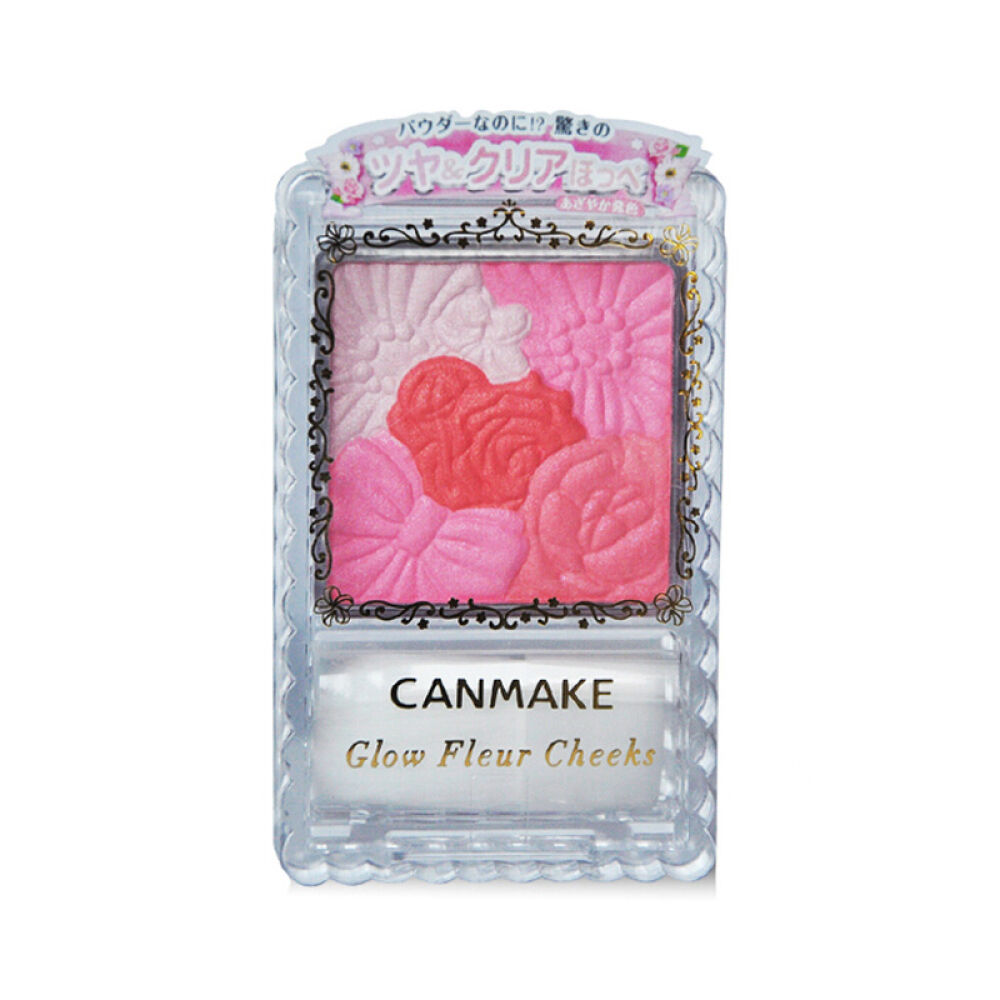 日本直邮CANMAKE井田花瓣雕刻五色腮红/双色腮红粉嫩珠光哑光高光粉多色选择05#蜜糖芙蓉