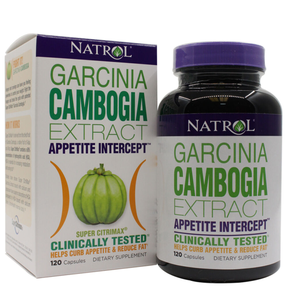 NatrolAcai巴西莓减肥胶囊藤黄果快速瘦身减肚腩燃脂肪美容养颜组合装美体塑身藤黄果120粒