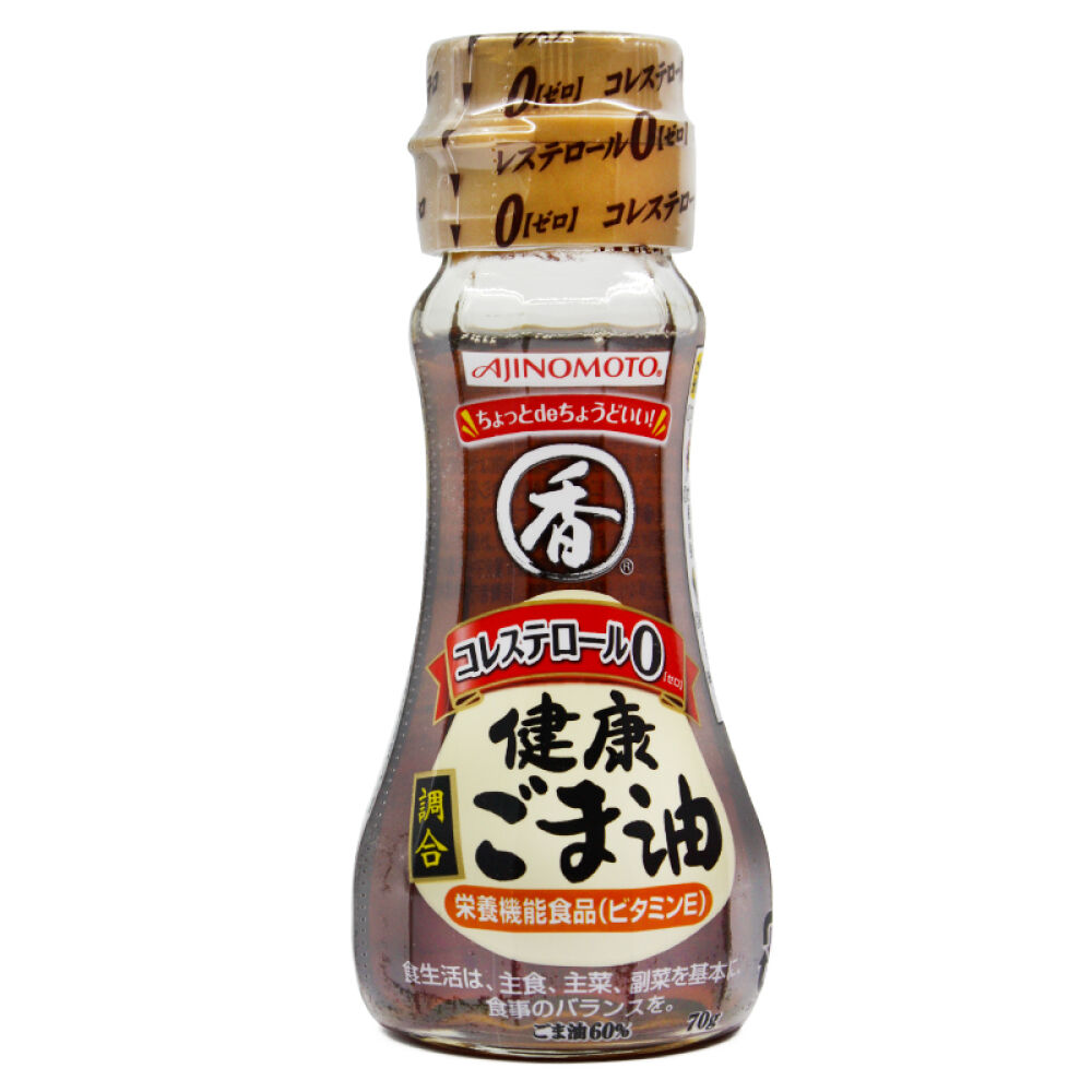 日本味之素Ajinomoto婴儿调味料宝宝调和焙煎芝麻油零胆固醇70g7个月起