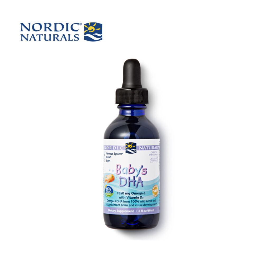 NordicNaturals挪威小鱼DHA鱼油卵磷脂婴儿宝宝非鱼油软胶囊D3滴剂
