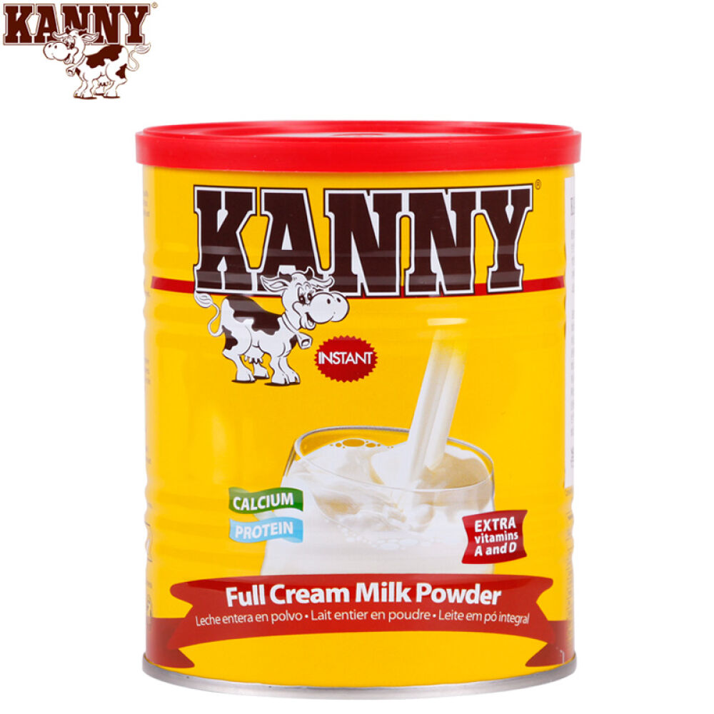 荷兰进口Kanny佳尼全脂成年人奶粉儿童学生400g无糖高钙女士中老年牛奶粉