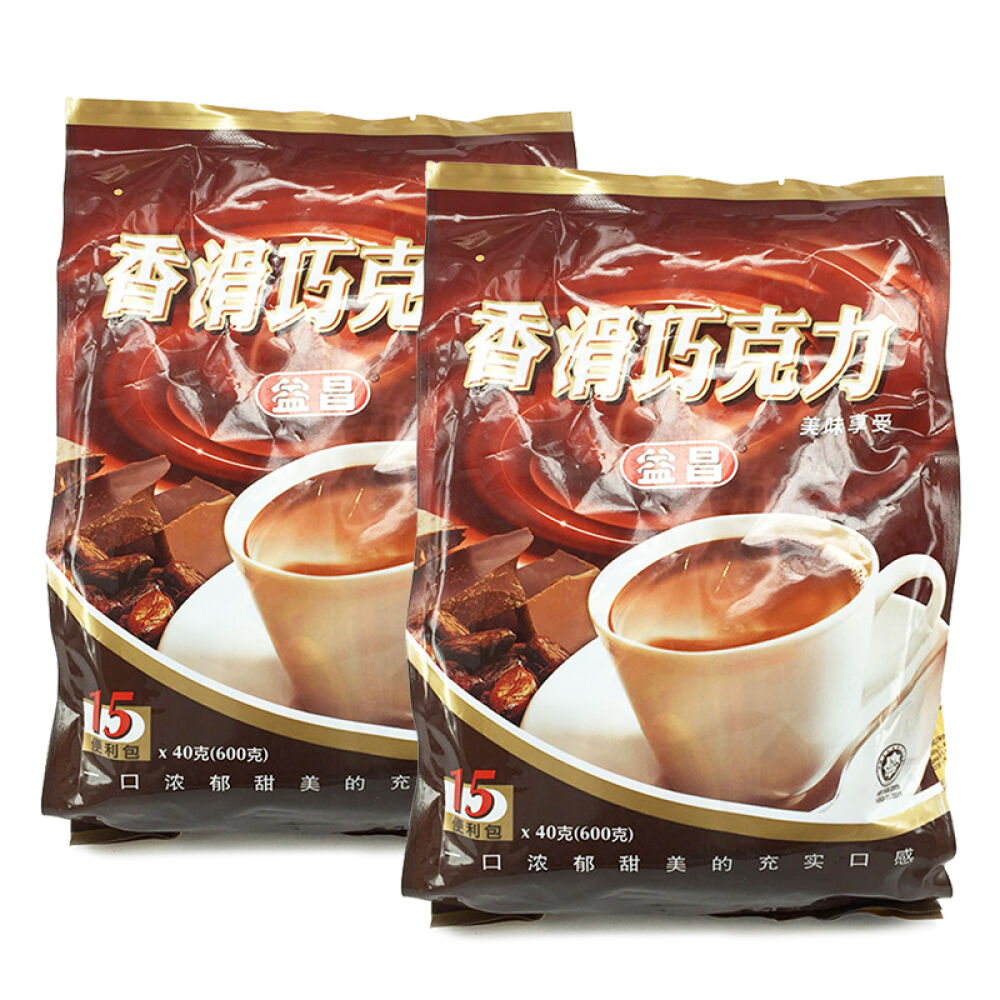 马来西亚进口AikCheong益昌香滑巧克力（600gx2袋）