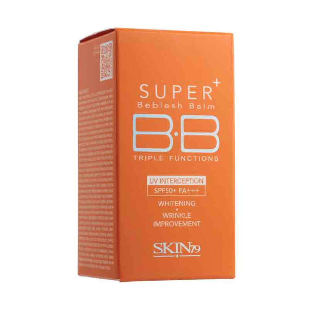 skin79bb霜三重功效活力维他命spf50 pa 橙桶40g