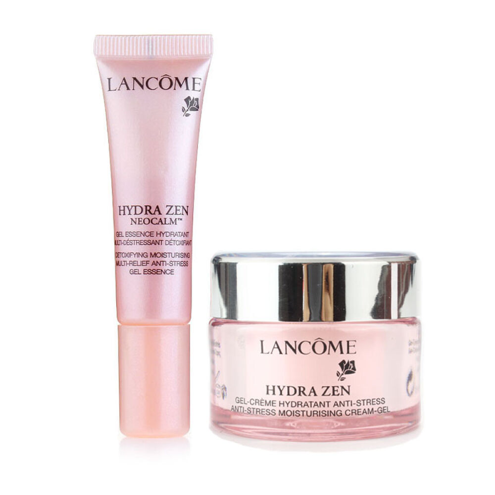 lancome兰蔻小样套装水份缘精华10ml 凝霜15ml
