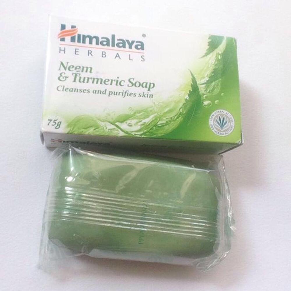 Himalaya印度进口喜马拉雅美肌皂草本楝树姜黄香皂75g一块