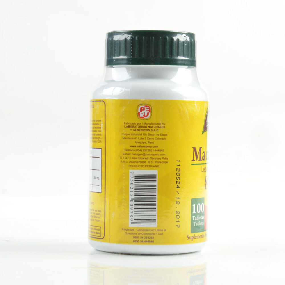 秘鲁原装进口NaturgenMACA黄玛卡精片有机玛咖壮阳提神