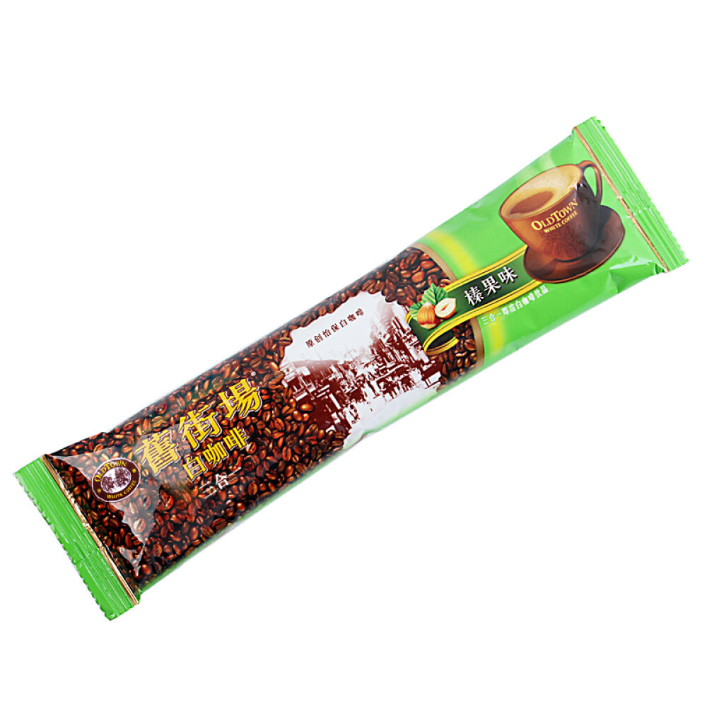 【香港直邮】马来西亚进口OLDTOWN旧街场白咖啡速溶咖啡粉饮料原味进口速溶咖啡榛果味白咖啡(600g)15条