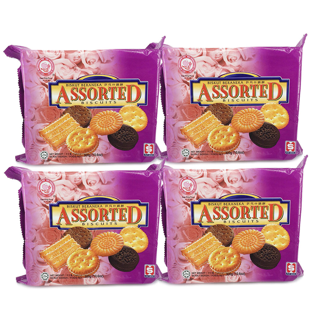 【马来西亚进口】合成乒乓什锦饼（300gx4袋）