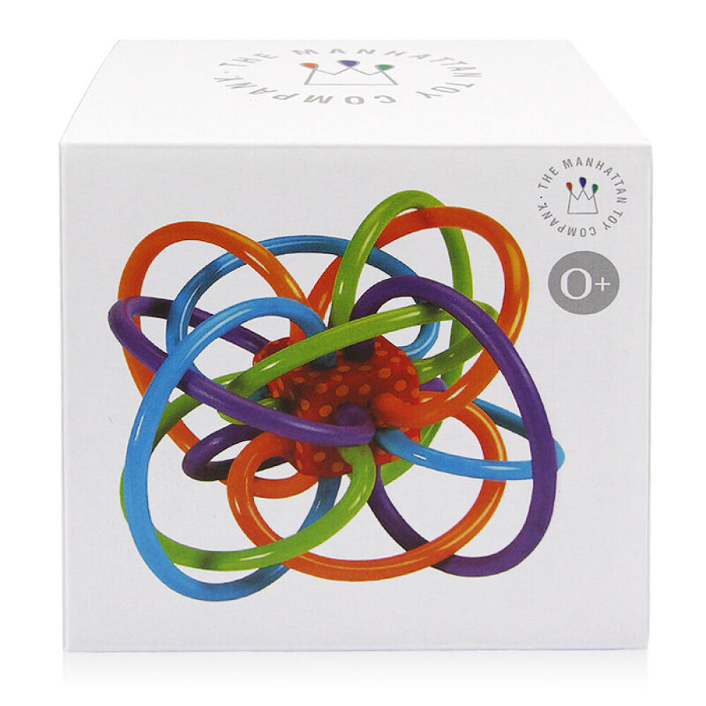 【全球购】美国直邮曼哈顿球宝宝牙胶手抓球玩具婴儿玩具球儿童玩具0-36个月环形牙胶-普通款带盒