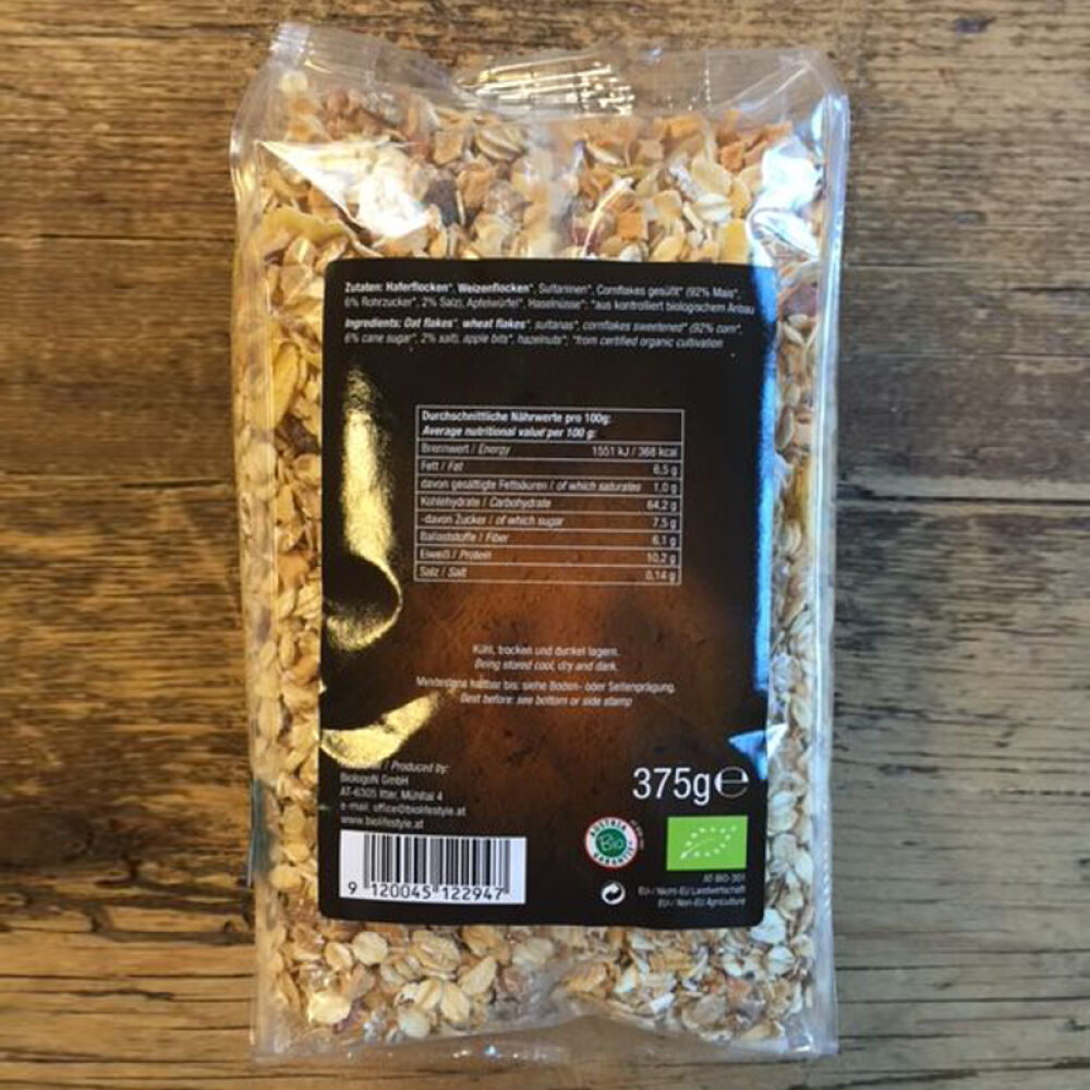 自营奥地利进口百乐奥(biolifestyle)有机什锦燕麦片375g