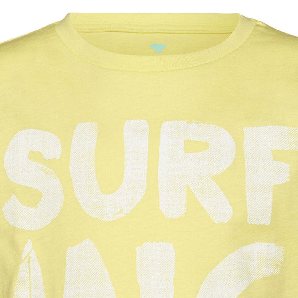 TOMTAILOR2016新款男孩休闲字母印花T恤欧美百搭时尚童装淡黄色116/122