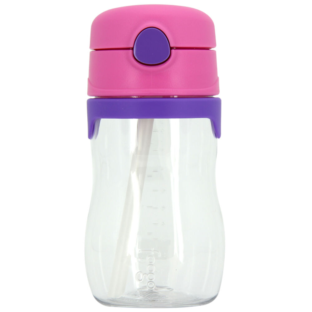 膳魔师Thermos防漏塑料吸管杯婴儿宝宝水杯Foogo系列粉色