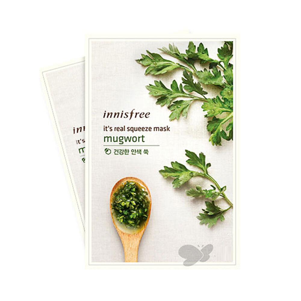 【京东全球购】韩国原装进口Innisfr悦风吟保湿清爽补水香港直邮艾草面膜贴10片