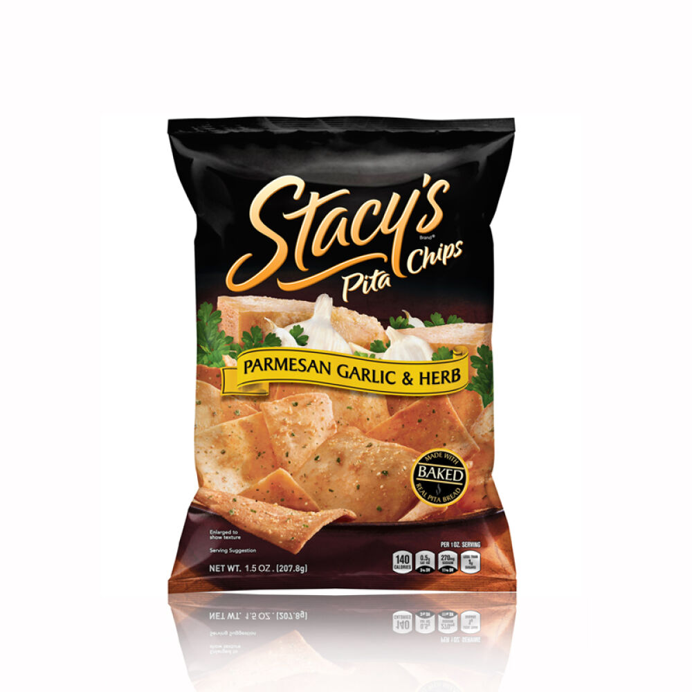 美国进口stacyspitachips皮塔饼干休闲食品休闲小吃薯片零食蒜蓉味