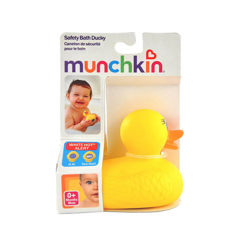 美国Munchkin麦肯奇婴儿洗澡水温计宝宝洗澡感温玩具小黄鸭子