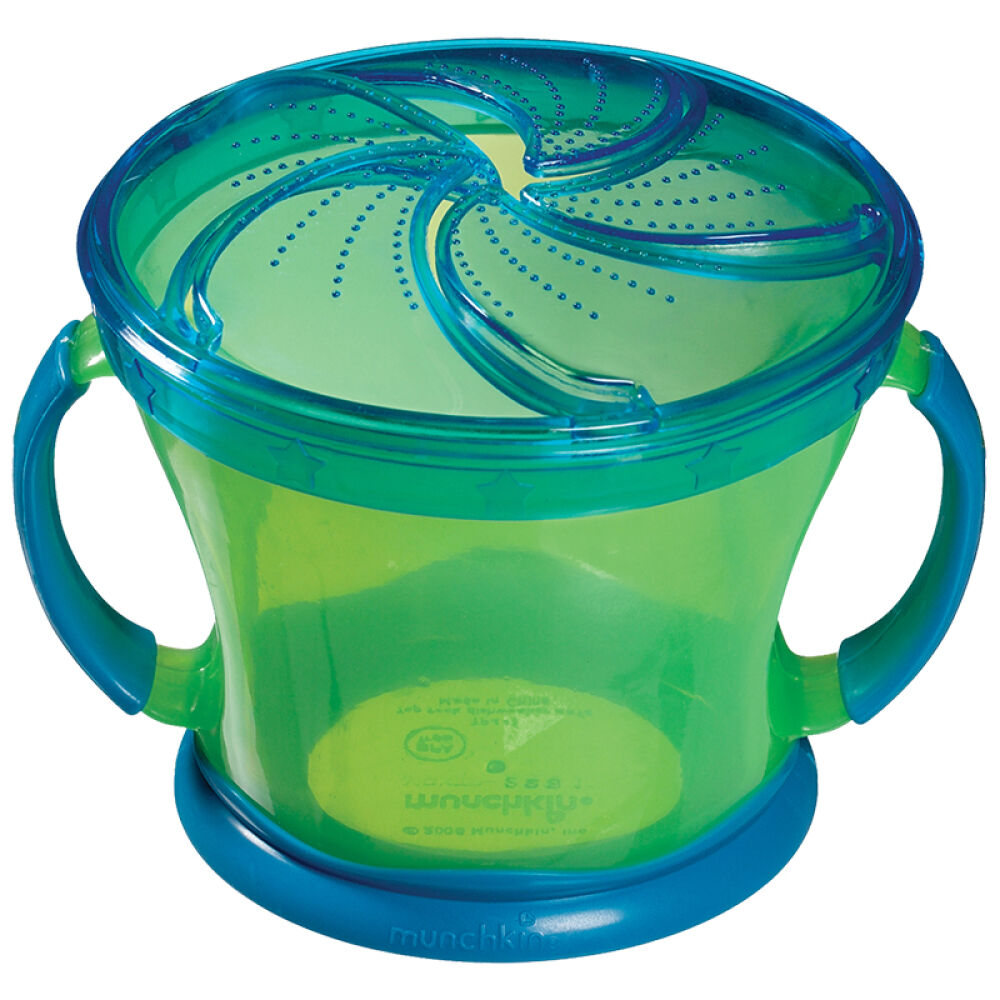 自营满趣健Munchkin柔软封口宝宝抓取训练杯防漏零食杯266ml12个月以上宝宝颜色随机