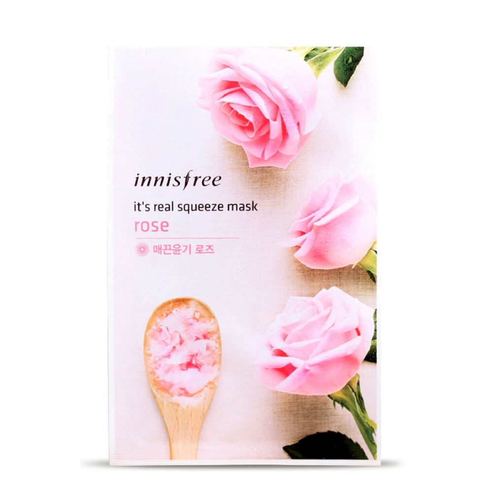 【京东全球购】韩国原装进口Innisfr悦风吟保湿清爽补水香港直邮玫瑰面膜贴10片