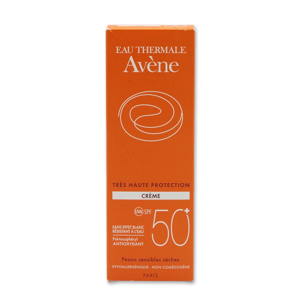 【全球购】Avene雅漾自然修护防晒霜SPF50+50ml物理防晒防水防汗