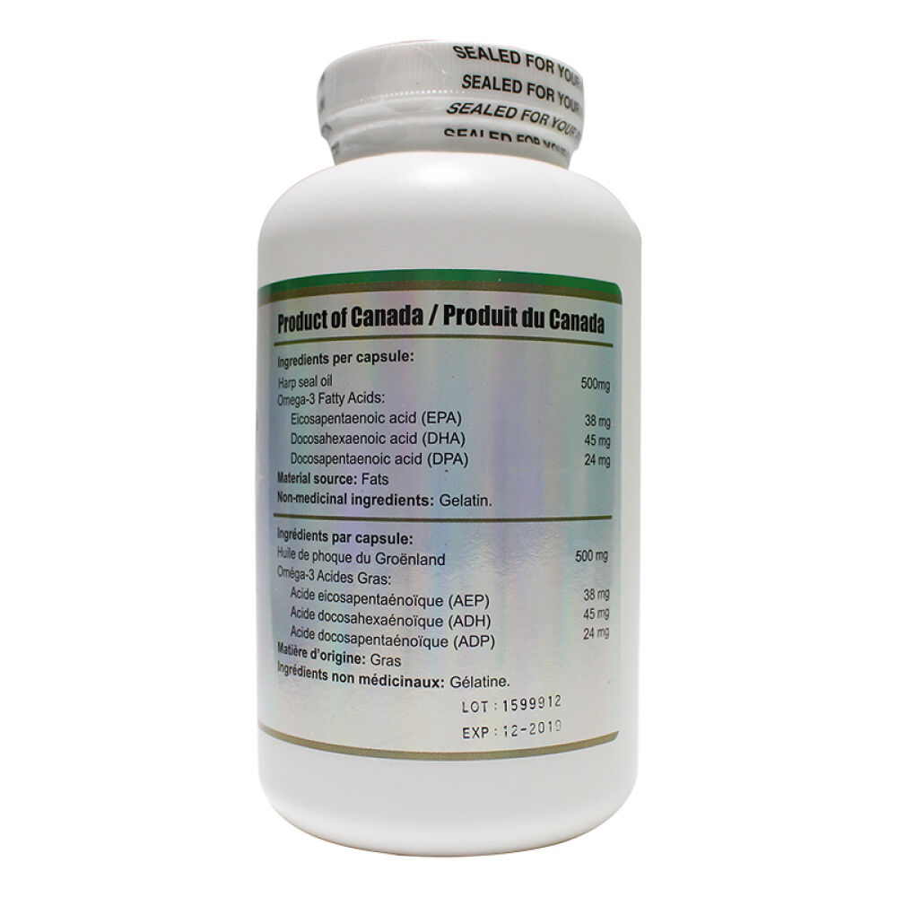 【全球购】直邮加拿大BEC海豹油原厂原装500mg*500粒单瓶