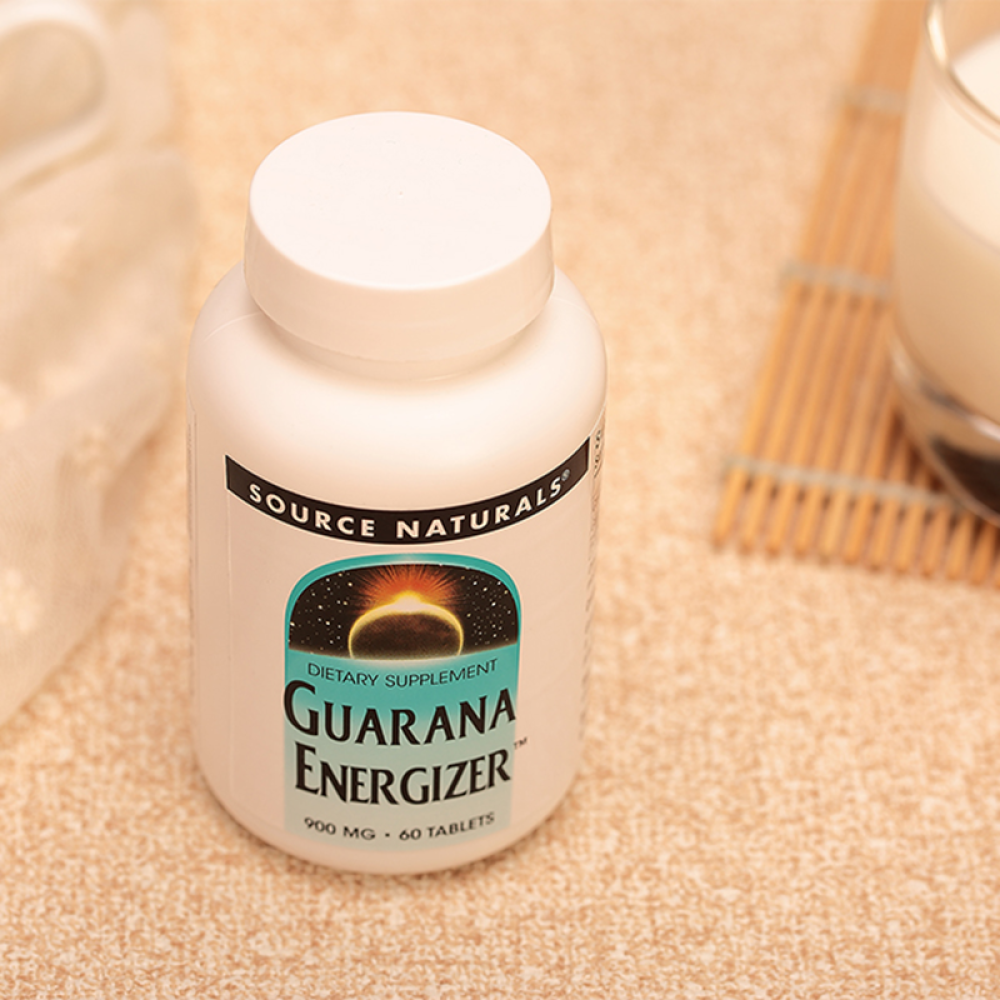 美国原装SourceNaturals瓜拉纳胶囊100粒减肥塑身