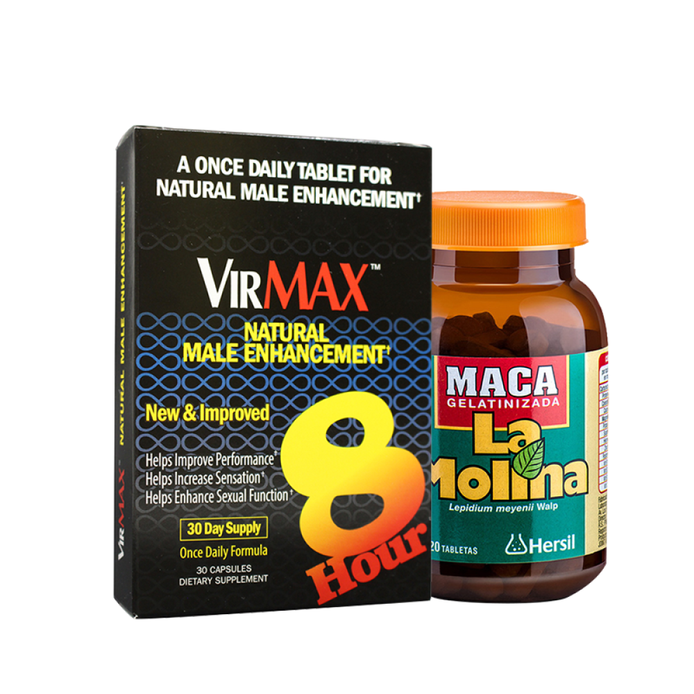 【全球购】VirMax美国补肾壮阳增大增粗男用延时持久（非万艾可伟哥药一粒牡蛎海狗丸）1盒VirMax+拉摩力拉玛卡