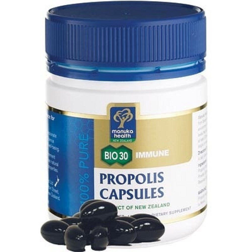 ManukaHealth蜜纽康活性蜂胶胶囊BIO30120Caps蜂产品蜂蜜 ManukaHealth蜜纽康活性蜂胶胶囊BIO30120Caps蜂产品蜂蜜