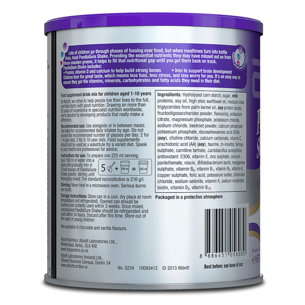 自营雅培(Abbott)奶粉英国版小安素营养粉草莓味新加坡原装400g1-10岁