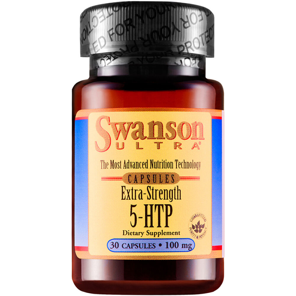 斯旺森swanson5-HTP五羟色氨酸营养胶囊100mg*30粒抗抑郁安神助睡眠