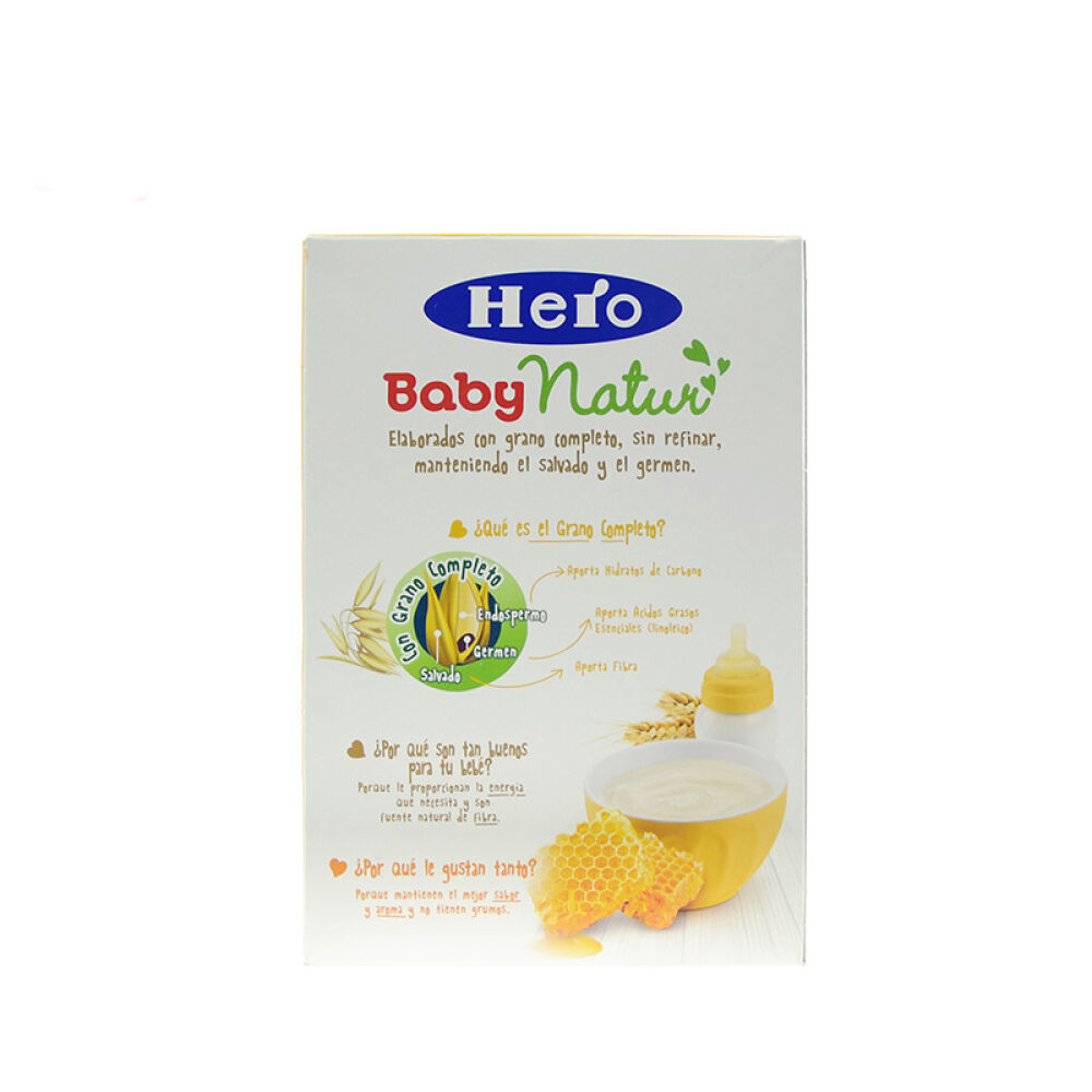 西班牙原装进口herobaby8种谷物加蜂蜜米粉500g(6个月以上)2盒
