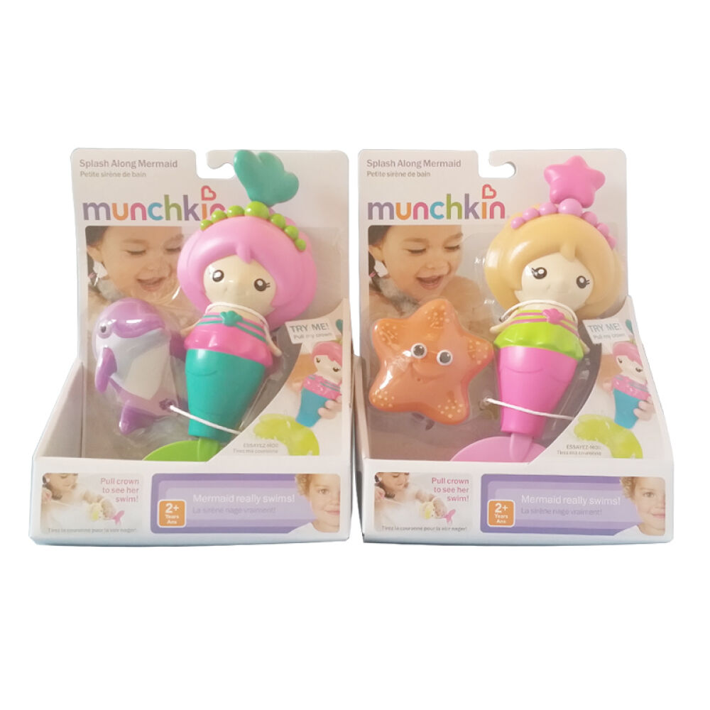 Munchkin麦肯奇美人鱼宝宝洗澡戏水玩具随机色