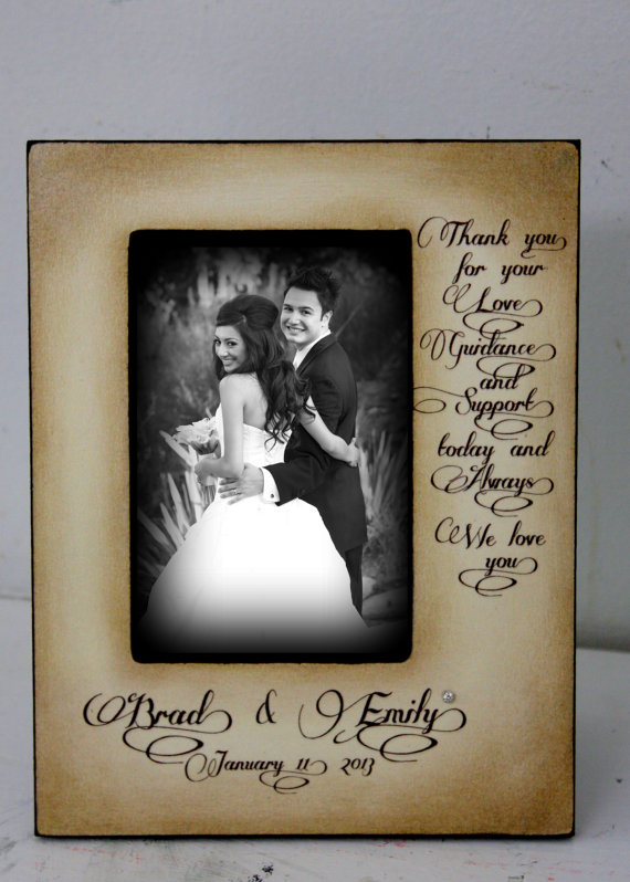 weddingdistressedvintagepicture4x65x7thankyouparentphotoframe
