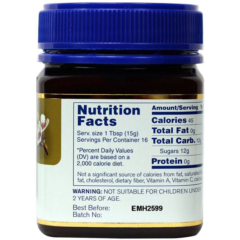 【全球购】Manuka-Health蜜纽康新西兰进口蜂蜜MGO250+麦卢卡蜂蜜250g