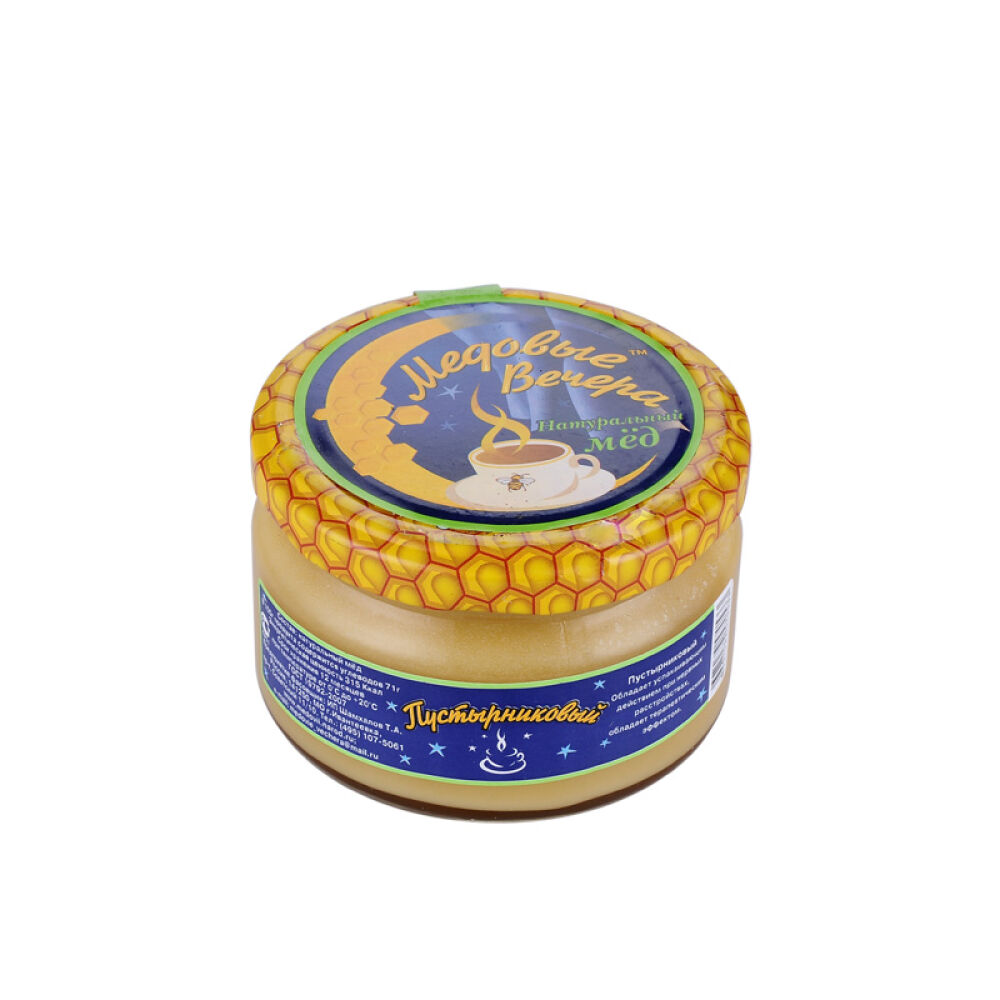 俄罗斯原装进口蜂蜜蜂蜜晚宴牌黒蜂蜜250g益母草蜜(0533)