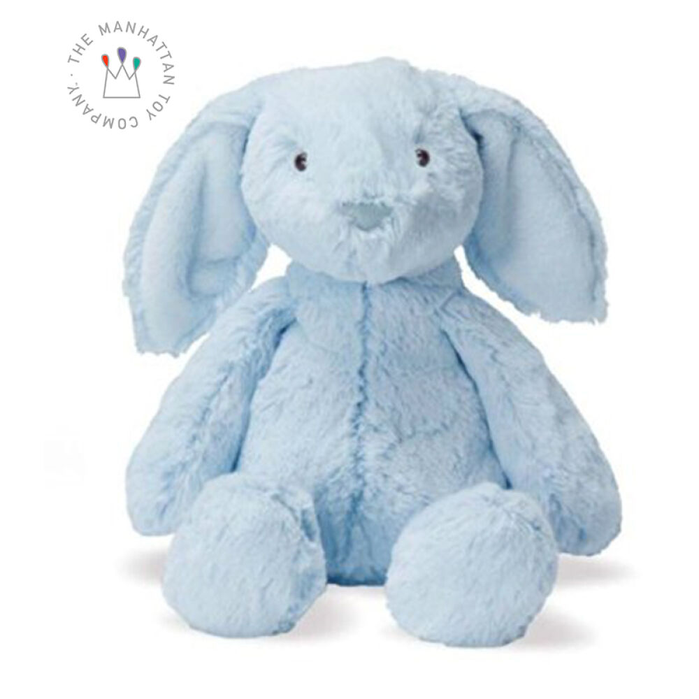 【全球购】美国ManhattanToyWinkel曼哈顿牙胶手抓球/安抚巾玩偶毛绒安抚蓝色兔子-Bunny贝利小号