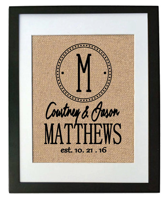 giftsforthecoupleweddingburlappersonalizedweddinggiftunique