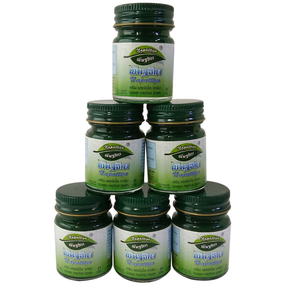 全球购泰国原装进口napattiga娜帕蒂卡治蚊虫叮咬老少皆宜青草膏15g